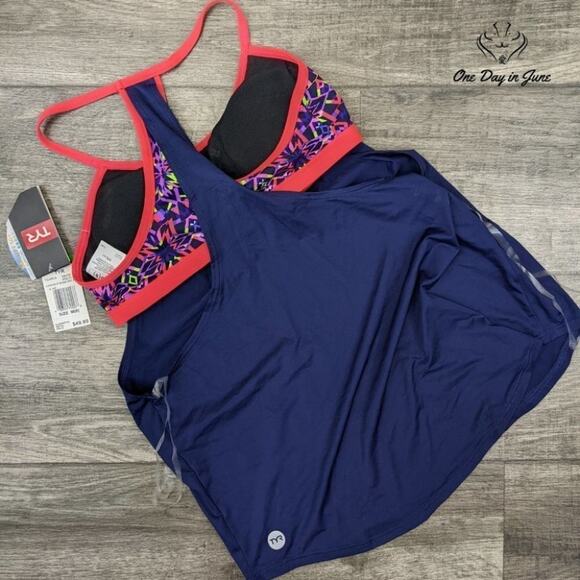 TYR Shea 2 in 1 Tankini Top Size M - Picture 3 of 3